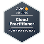 AWS Certified Cloud Practitioner, Foundational (ver credencial na Credly)